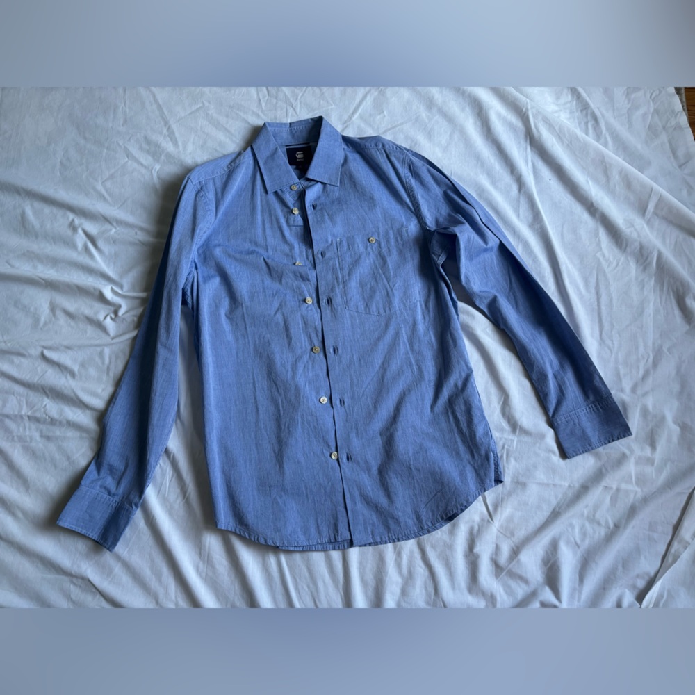 G-Star Light Blue Casual Shirt